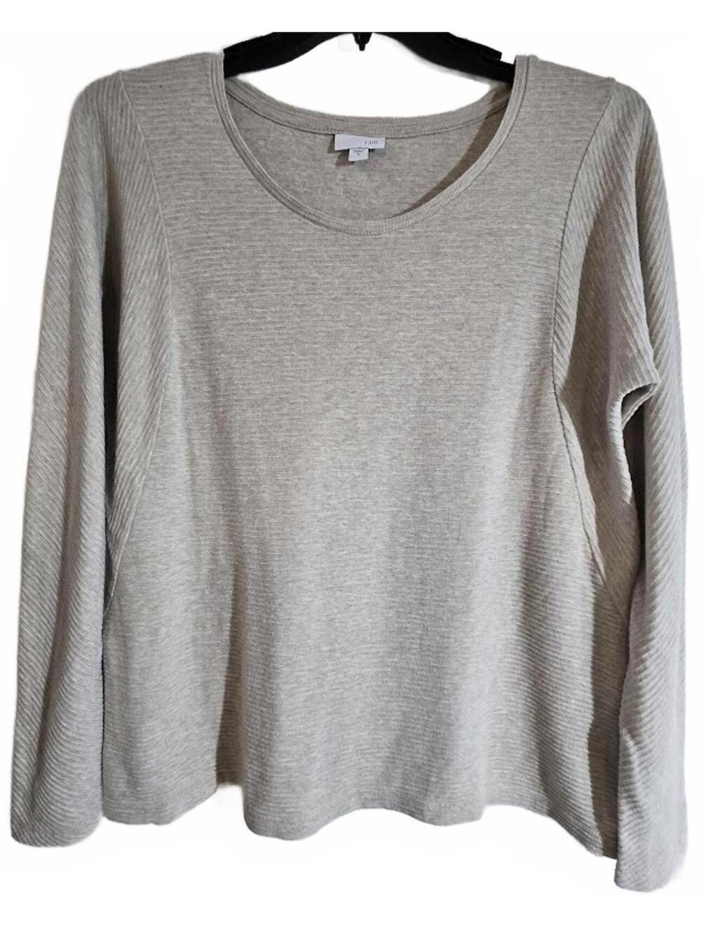 J. Jill Long Sleeve Beige Top Medium
